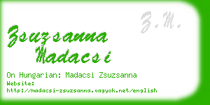 zsuzsanna madacsi business card